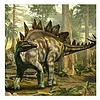 Lemeznaptár 2026 REALSYSTEM 300x300mm Dinosaurs