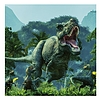 Lemeznaptár 2026 REALSYSTEM 300x300mm Dinosaurs