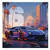 Lemeznaptár 2026 REALSYSTEM 300x300mm Fast cars