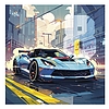 Lemeznaptár 2026 REALSYSTEM 300x300mm Fast cars
