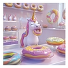 Lemeznaptár 2026 REALSYSTEM 300x300mm Happy Unicorns