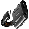 Lightning to Lightning + AUX 3,5 mm-es mini jack adapter, Mcdodo CA-6340 (fekete)
