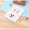 Line Friends - plüss notebook A5 fehér (LINE3398)