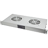 Logilink 19" Fan Unit 2 fans w. thermostat, 1U rack-mount, light grey (FAU02FG)