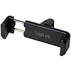 LogiLink Autós tartó telefonokhoz, szellőzőrácsra, 360 fokban elforgatható, fekete (AA0077)