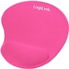 LogiLink Egérpad, géles csuklótámasszal, pink (ID0027P)