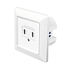 Logilink Fali aljzat, 2x USB-C, 25 W, PD, Beépítési mélység: 35 mm, fehér