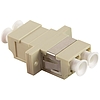 Logilink Fibre Adapter LC Duplex MM, beige, with flange (FA02LC2)
