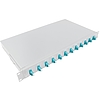 Logilink Fibre Optic Patch Panel LC-DX 12 Port, OM3, 1U, GREY (F12LC3G)