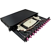 Logilink Fibre Optic Patch Panel LC-DX 12 Port, OM4, 1U, BLACK (F12LC4B)