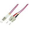 Logilink Fibre Patch Cord OM4 LC-SC 0,5m Duplex (FP4LS00)