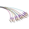 Logilink Fibre Pigtail Set 12 x LC OM4 2m, colored, violet connector (FL4LC02)