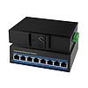 LogiLink Industrial Gigabit Ethernet PoE switch, 8 portos, 10/100/1000 Mbit/s (NS203P)