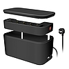 Logilink Kábeldoboz 5 utas csatlakozóaljzattal, 3x USB, 285 x 145 x 13 mm, fekete