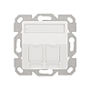 Logilink Keystone előlap 2 modulhoz, kiálló, UP/50, hófehér
