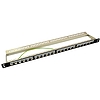 Logilink Keystone Panel 0.5U, 24 Ports, shielded, black (NK4040)