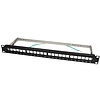 Logilink Keystone Panel 1U, 24 Ports, shielded, black (NK4042)