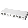 Logilink Keystone Surface Mount Box 8 Port, white (NK4035)