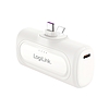 Logilink Kompakt power bank 5000 mAh, 2x USB-C, gyorstöltés funkció, fehér