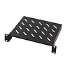 Logilink Konzolos polc 10"-os állványra szerelhető, 200 mm, 1U, fekete