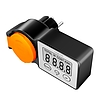 Logilink Kültéri konnektor energiaköltség-mérővel, 2,0"-os LCD kijelzővel és védőfedéllel