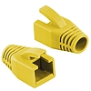 Logilink Modular RJ45 Plug Cable Boot 8mm yellow, 50pcs (MP0035Y)
