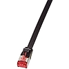 Logilink Patch Cable Flat Cat.6A Shielded 7,50m black (CF2083S)