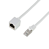 LogiLink Patch kábelhosszabbító prémium, Cat.6A, S/FTP, fehér, 2 m (CQX051S)