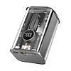 Logilink Power bank 10000 mAh, 1x USB-A, 1x USB-C, kijelzővel, PD & QC, transzp.