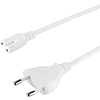 Logilink Power cord, CEE 7/16 to IEC C7, white, 1.8 m (CP092W)