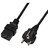 Logilink Power Cord, CEE 7/7 - IEC C19, 1.00M black (CP151)