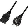 Logilink Power Cord, CEE 7/7 - IEC C19, 1.80M black (CP152)