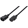 Logilink Power Cord Extension C13/C14 M/F, 3.0 m, black (CP110)