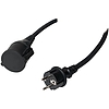 Logilink Power Cord, Extension outdoor, 5.00m, black (LPS102)
