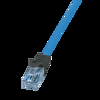 Logilink Prémium patch kábel, Cat.6A, U/UTP, 10G/PoE/HDBT, kék, 1 m (CPP001)
