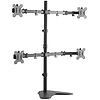 LogiLink Sit-stand workstation monitor desk mount, tilt -15/+15, swivel -90/+90, level adjustment (BP0046)