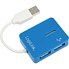 LogiLink "Smile" USB 2.0 4 portos hub, kék (UA0136)