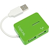 LogiLink "Smile" USB 2.0 4 portos hub, zöld (UA0138)