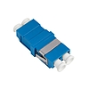 Logilink Száloptikai adapter LC Duplex, 12 darabos, perem nélkül, kék (OS2)