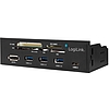 Logilink USB 3.0 Hub w. Cardreader, internal, black (UA0341)