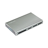 Logilink USB 3.2 Gen1, 5 az 1-ben kártyaolvasó (SD-, microSD-, MS-, CF és M2), alumínium, ezüst