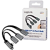 Logilink USB-C Hub, 2x USB 2.0 AF + 1x USB 3.0 AF, angled plug (UA0361)