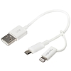 Logilink USB Cable, Micro USB with Lightning adapter, 0.15m (CU0115)