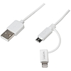 Logilink USB Cable, Micro USB with Lightning adapter, 1m (CU0118)