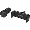 Logilink USB Car Charger Set, 2port Charger + holder (PA0203)