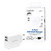 Logilink USB Wall Charger, 2port, 2x USB-AF, 12W, white (PA0210W)