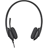Logitech H340 fejhallgató + mikrofon fekete USB 981-000475