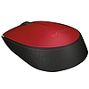 Logitech M171 vezetéknélküli optikai USB egér, fekete-piros 910-004641