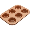 LAMART LT3091 Sütőforma Muffin 6x-COPPER