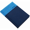 Lux A5 napi határidőnapló fehér lap matt hőre színeződő műbőr borítás kék